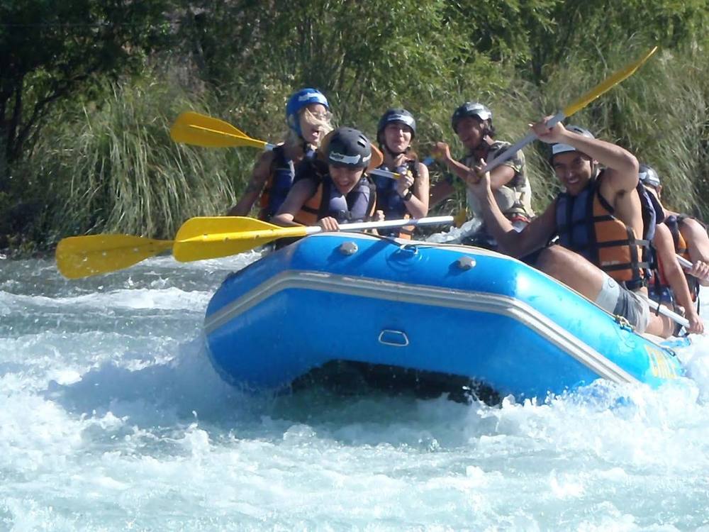 Rafting en el río Mendoza